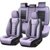 imageCoverado Car Seat Covers Front Covers for Cars Car Seat Cover Front Seats Automotive Seat Cover Waterproof Leather Car Seat Cushion Universal Interior Covers Seat Protectors for Most CarsPurpleBlack