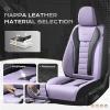 imageCoverado Car Seat Covers Front Covers for Cars Car Seat Cover Front Seats Automotive Seat Cover Waterproof Leather Car Seat Cushion Universal Interior Covers Seat Protectors for Most CarsPurpleBlack