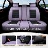 imageCoverado Car Seat Covers Front Covers for Cars Car Seat Cover Front Seats Automotive Seat Cover Waterproof Leather Car Seat Cushion Universal Interior Covers Seat Protectors for Most CarsPurpleBlack
