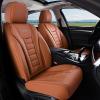 imageCoverado Car Seat Covers Front Covers for Cars Car Seat Cover Front Seats Automotive Seat Cover Waterproof Leather Car Seat Cushion Universal Interior Covers Seat Protectors for Most CarsBrown