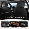 imageCoverado Car Seat Covers Front Covers for Cars Car Seat Cover Front Seats Automotive Seat Cover Waterproof Leather Car Seat Cushion Universal Interior Covers Seat Protectors for Most CarsBrownBlack