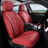 imageCoverado Car Seat Covers Front Covers for Cars Car Seat Cover Front Seats Automotive Seat Cover Waterproof Leather Car Seat Cushion Universal Interior Covers Seat Protectors for Most CarsRed
