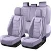 imageCoverado Car Seat Covers Front Covers for Cars Car Seat Cover Front Seats Automotive Seat Cover Waterproof Leather Car Seat Cushion Universal Interior Covers Seat Protectors for Most CarsPurple