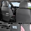 imageCoverado Car Seat Covers Front Covers for Cars Car Seat Cover Front Seats Automotive Seat Cover Waterproof Leather Car Seat Cushion Universal Interior Covers Seat Protectors for Most CarsGrayPink