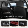 imageCoverado Car Seat Covers Front Covers for Cars Car Seat Cover Front Seats Automotive Seat Cover Waterproof Leather Car Seat Cushion Universal Interior Covers Seat Protectors for Most CarsRedBlack