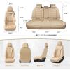 imageCoverado Car Seat Covers Front Covers for Cars Car Seat Cover Front Seats Automotive Seat Cover Waterproof Leather Car Seat Cushion Universal Interior Covers Seat Protectors for Most CarsBeige