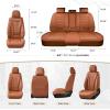 imageCoverado Car Seat Covers Front Covers for Cars Car Seat Cover Front Seats Automotive Seat Cover Waterproof Leather Car Seat Cushion Universal Interior Covers Seat Protectors for Most CarsBrown