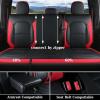imageCoverado Leather Seat Covers Full Set for Ford F150 Custom Fit Automotive Seat Covers for 20152025 F150 and 20172025 F250 F350 F450 RedRed