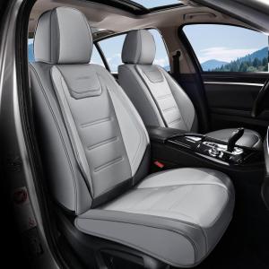 imageCoverado Car Seat Covers Front Covers for Cars Car Seat Cover Front Seats Automotive Seat Cover Waterproof Leather Car Seat Cushion Universal Interior Covers Seat Protectors for Most CarsLgray