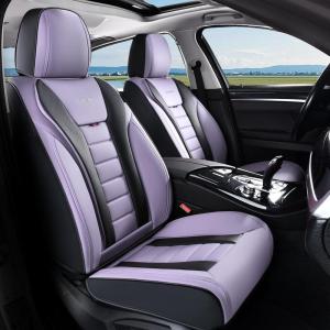 imageCoverado Car Seat Covers Front Covers for Cars Car Seat Cover Front Seats Automotive Seat Cover Waterproof Leather Car Seat Cushion Universal Interior Covers Seat Protectors for Most CarsPurpleBlack