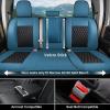 imageCoverado Chevy Chevrolet Silverado GMC Sierra Seat Covers Custom Fit for 20072025 1500 20152025 2500HD 3500HD Crew Double Extended Cab Truck Faux Waterproof Leather Seat Covers Front BlackBlue