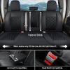 imageCoverado Chevy Chevrolet Silverado GMC Sierra Seat Covers Custom Fit for 20072025 1500 20152025 2500HD 3500HD Crew Double Extended Cab Truck Faux Waterproof Leather Seat Covers Front BlackBlack