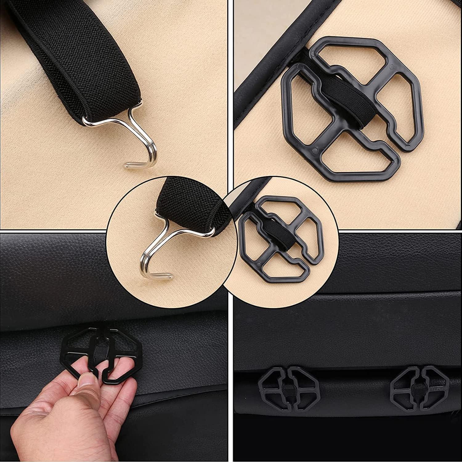 imageCoverado Rear Seat Covers Leather Seat Cover for Car Universal Waterproof Automotive Seat Cushion Protector for Most Cars Trucks SUV RedAPurple