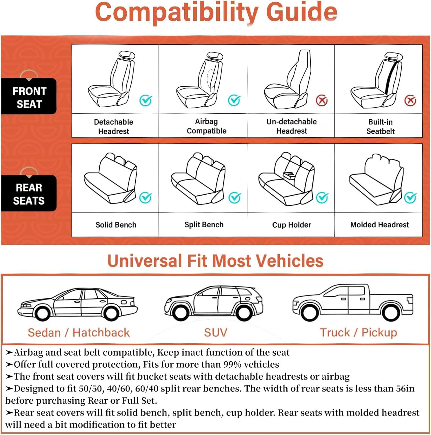 imageCoverado Rear Seat Covers Leather Seat Cover for Car Universal Waterproof Automotive Seat Cushion Protector for Most Cars Trucks SUV RedZBlackRed