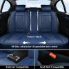 imageCoverado Car Seat Covers Front Seats Luxury Leather Seat Covers for Cars Automotive Car Seat Covers Protector Universal Fit Most Sedans SUVs Pickup Trucks Interior AccessoriesGaryampampWhiteBlue
