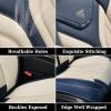 imageCoverado Car Seat Covers Full Set Automotive Seat Covers Car Seat Protector Car Seat Cushion Waterproof Leather Seat Covers for Cars Universal Fit for Most Sedans SUV Pickup TruckBlackampampRedBlueBeige