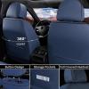 imageCoverado Car Seat Covers Full Set Automotive Seat Covers Car Seat Protector Car Seat Cushion Waterproof Leather Seat Covers for Cars Universal Fit for Most Sedans SUV Pickup TruckBlackampampRedBlueBlack