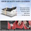 imageCoverado Car Seat Covers Full Set Automotive Seat Covers Car Seat Protector Car Seat Cushion Waterproof Leather Seat Covers for Cars Universal Fit for Most Sedans SUV Pickup TruckBlackampampRedBurgundy