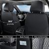 imageCoverado Rear Seat Covers Leather Seat Cover for Car Universal Waterproof Automotive Seat Cushion Protector for Most Cars Trucks SUV RedABlackGray