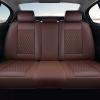 imageCoverado Rear Seat Covers Leather Seat Cover for Car Universal Waterproof Automotive Seat Cushion Protector for Most Cars Trucks SUV RedACoffee