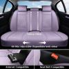 imageCoverado Rear Seat Covers Leather Seat Cover for Car Universal Waterproof Automotive Seat Cushion Protector for Most Cars Trucks SUV RedAPurple