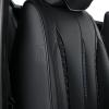 imageCoverado Rear Seat Covers Leather Seat Cover for Car Universal Waterproof Automotive Seat Cushion Protector for Most Cars Trucks SUV RedZBlack