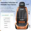 imageCoverado Rear Seat Covers Leather Seat Cover for Car Universal Waterproof Automotive Seat Cushion Protector for Most Cars Trucks SUV RedZKaki
