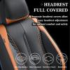 imageCoverado Rear Seat Covers Leather Seat Cover for Car Universal Waterproof Automotive Seat Cushion Protector for Most Cars Trucks SUV RedZKaki