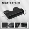imageCoverado Universal Car Seat Gap Filler Organizer Premium Suede Leather Car Seat Side Gap Filler Seat Gap Storage Box for SUV Truck Car Interior Accessories Black1pc01Black1