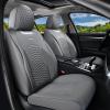 imageCoverado Car Seat Covers Front Seats Luxury Leather Seat Covers for Cars Automotive Car Seat Covers Protector Universal Fit Most Sedans SUVs Pickup Trucks Interior AccessoriesGaryampampWhiteGray