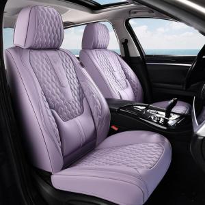 imageCoverado Rear Seat Covers Leather Seat Cover for Car Universal Waterproof Automotive Seat Cushion Protector for Most Cars Trucks SUV RedAPurple
