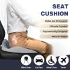 imageCoverado Car Seat Cushion and Lumbar Support Pillow One Piece Memory Foam Ergonomic Back Support Driving Seat Cushion for Back Pain NonSlip Washable Cushion for Car Driver OfficeSeat Cushiongray
