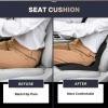 imageCoverado Car Seat Cushion and Lumbar Support Pillow One Piece Memory Foam Ergonomic Back Support Driving Seat Cushion for Back Pain NonSlip Washable Cushion for Car Driver OfficeA Seat Cushion Lumbar Supportblack