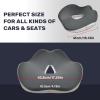 imageCoverado Car Seat Cushion and Lumbar Support Pillow One Piece Memory Foam Ergonomic Back Support Driving Seat Cushion for Back Pain NonSlip Washable Cushion for Car Driver OfficeSeat Cushiongray