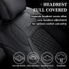 imageCoverado Seat Covers for Dodge Ram 1500 Full Coverage Leather Car Seat Covers Waterproof Fit for 20102023 2500 3500 Dodge RAM Automotive Seat Covers Protector for Trucks Ram Red lineBlack
