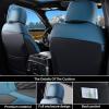 imageCoverado Seat Covers for Dodge Ram 1500 Full Coverage Leather Car Seat Covers Waterproof Fit for 20102023 2500 3500 Dodge RAM Automotive Seat Covers Protector for Trucks Ram Red lineBlue