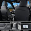 imageCoverado Seat Covers for Dodge Ram 1500 Full Coverage Leather Car Seat Covers Waterproof Fit for 20102023 2500 3500 Dodge RAM Automotive Seat Covers Protector for Trucks Ram Red lineBlack