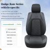 imageCoverado Seat Covers for Dodge Ram 1500 Full Coverage Leather Car Seat Covers Waterproof Fit for 20102023 2500 3500 Dodge RAM Automotive Seat Covers Protector for Trucks Ram Red lineBlack