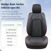 imageCoverado Seat Covers for Dodge Ram 1500 Full Coverage Leather Car Seat Covers Waterproof Fit for 20102023 2500 3500 Dodge RAM Automotive Seat Covers Protector for Trucks Ram Red lineRed line
