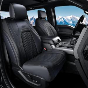 imageCoverado Seat Covers for Dodge Ram 1500 Full Coverage Leather Car Seat Covers Waterproof Fit for 20102023 2500 3500 Dodge RAM Automotive Seat Covers Protector for Trucks Ram Red lineBlack