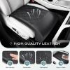 imageCoverado Car Seat Leg Extender Leg Support Cushion Car Leg Extension Cushion for Driver Seats Universal Car Seat Extender Leg Support Leather Car Seat Cushion for Long Driving BeigeBlack
