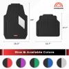 imageCoverado Universal Car Floor Mats  AllWeather Waterproof NonSlip  Easy to Clean RubberTPE Mats for Cars ampamp SUVsAWhite