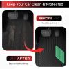 imageCoverado Universal Car Floor Mats  AllWeather Waterproof NonSlip  Easy to Clean RubberTPE Mats for Cars ampamp SUVsGreen