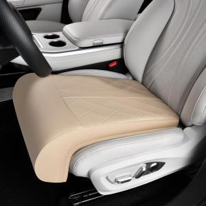 imageCoverado Car Seat Leg Extender Leg Support Cushion Car Leg Extension Cushion for Driver Seats Universal Car Seat Extender Leg Support Leather Car Seat Cushion for Long Driving BeigeBeige