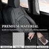 imageCoverado Front Seat Covers Compatible with Tesla Model Y Car Seat Covers 2PC Leatherette Car Seat Cover Seat Protector Custom for Tesla Model Y 2020 2021 2022 2023 2024 Blackwhite