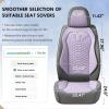 imageCoverado Automotive Seat Covers Car Seat Covers Front Seats Nappa Leather BlackampampPurple Car Seat Cover Waterproof Seat Cushion 2 Pack Front Seat Covers Driver Seat Protector Fit for Most Cars SUVPatchworkGrayPurple
