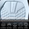 imageCoverado Automotive Seat Covers Car Seat Covers Front Seats Nappa Leather BlackampampPurple Car Seat Cover Waterproof Seat Cushion 2 Pack Front Seat Covers Driver Seat Protector Fit for Most Cars SUVPatchworkBlackBlue