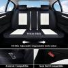 imageCoverado Automotive Seat Covers Car Seat Covers Front Seats Nappa Leather BlackampampPurple Car Seat Cover Waterproof Seat Cushion 2 Pack Front Seat Covers Driver Seat Protector Fit for Most Cars SUVPatchworkBlackWhite