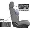 imageCoverado Automotive Seat Covers Car Seat Covers Front Seats Nappa Leather BlackampampPurple Car Seat Cover Waterproof Seat Cushion 2 Pack Front Seat Covers Driver Seat Protector Fit for Most Cars SUVGray