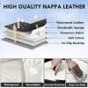 imageCoverado Automotive Seat Covers Car Seat Covers Front Seats Nappa Leather BlackampampPurple Car Seat Cover Waterproof Seat Cushion 2 Pack Front Seat Covers Driver Seat Protector Fit for Most Cars SUVPatchworkBlackWhite